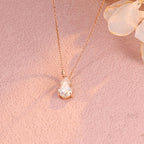 IGI Certified Pear Shaped Lab Grown Diamond Pendant Necklace | 1-5 CT | D VS1 EX | 14K 18K Gold & Platinum