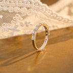 9-Stone Emerald Cut Multi-Stone Wedding Band - D-E Color VVS-VS - 14K 18K Gold & Platinum