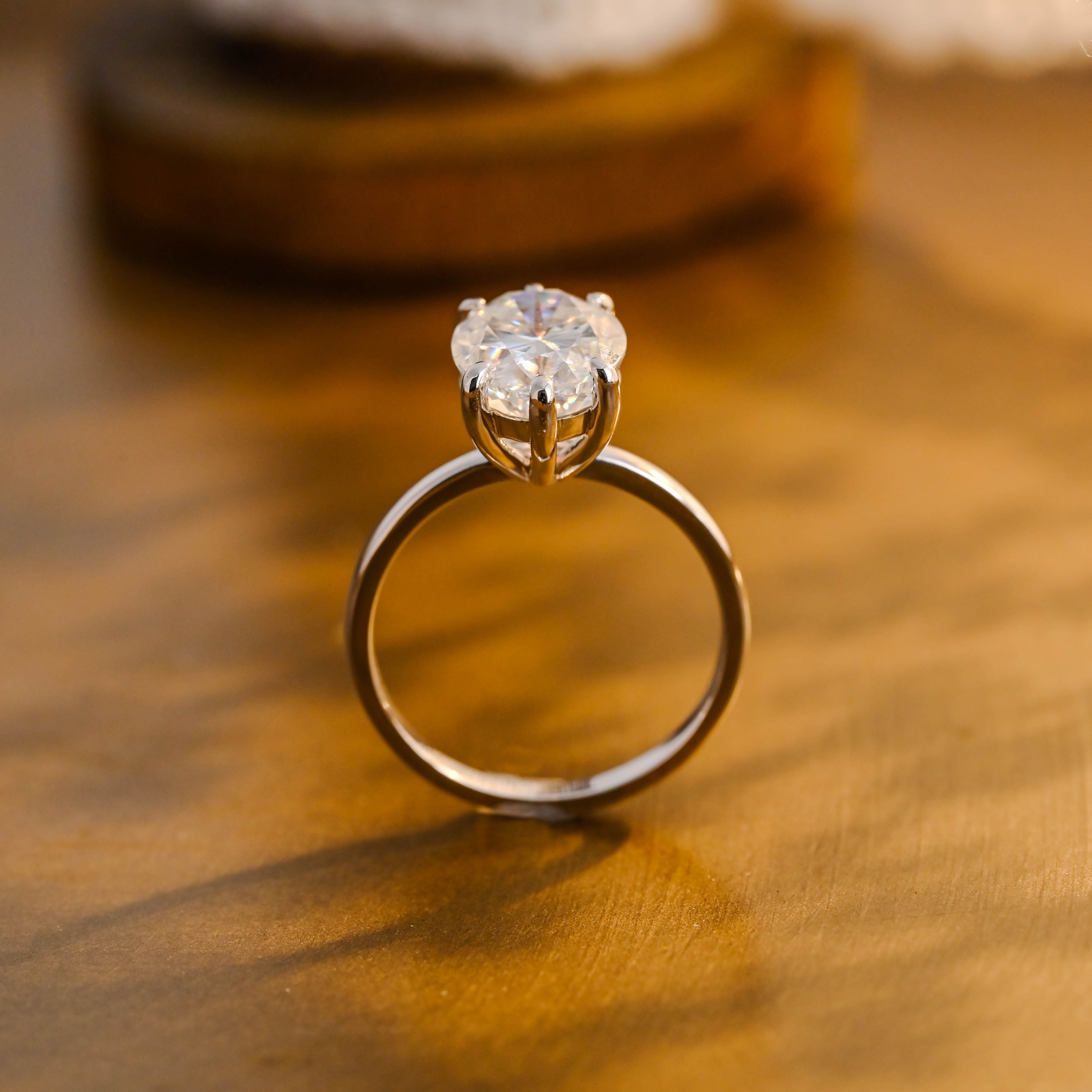 IGI Certified 1-5 Carat D Color VS1 Clarity Oval Cut Lab Grown Diamond Engagement Ring in 14K/18K Gold or Platinum