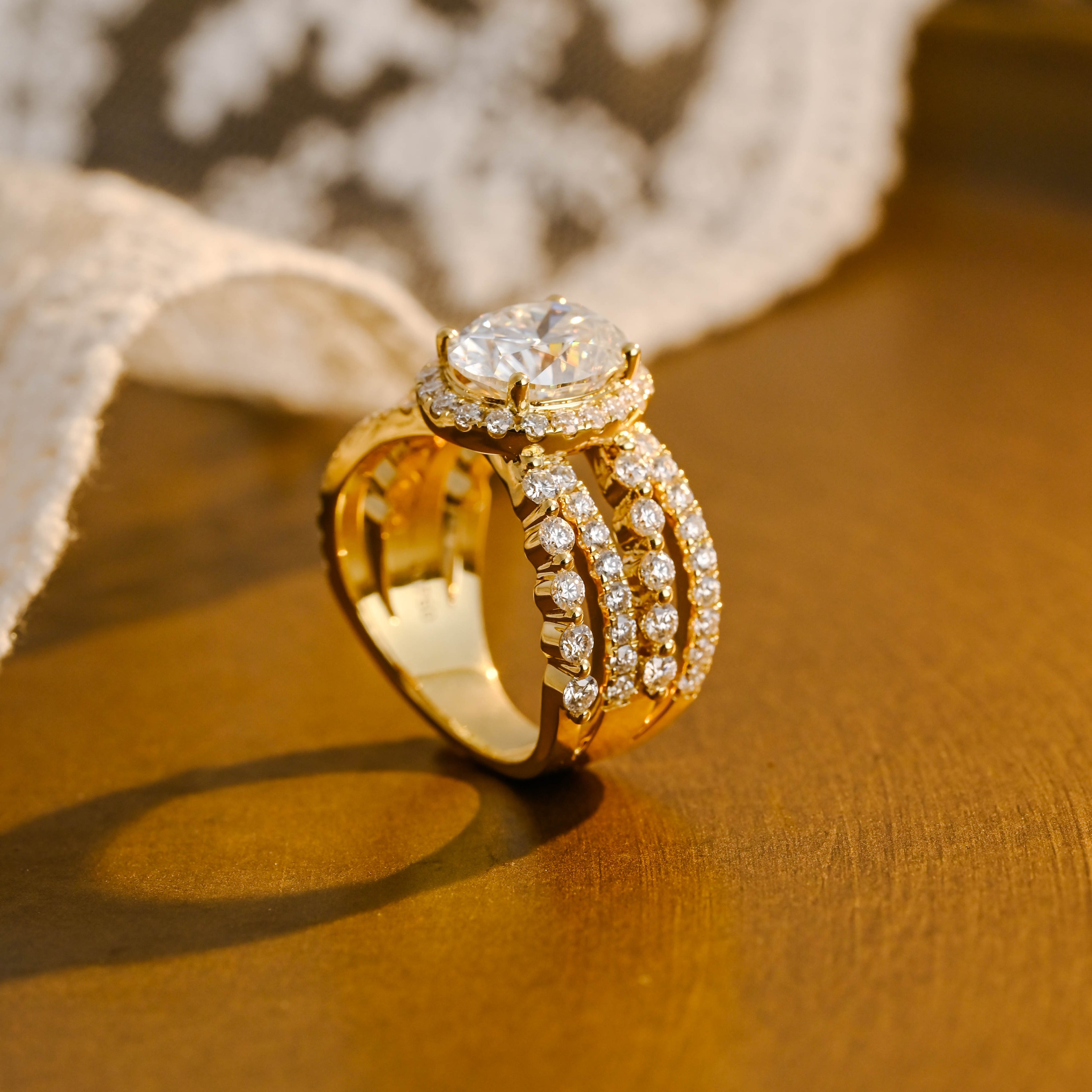 IGI Certified 1-5 Carat D Color VS1 Clarity Oval Cut Lab Grown Diamond Engagement Ring in 14K/18K Gold or Platinum