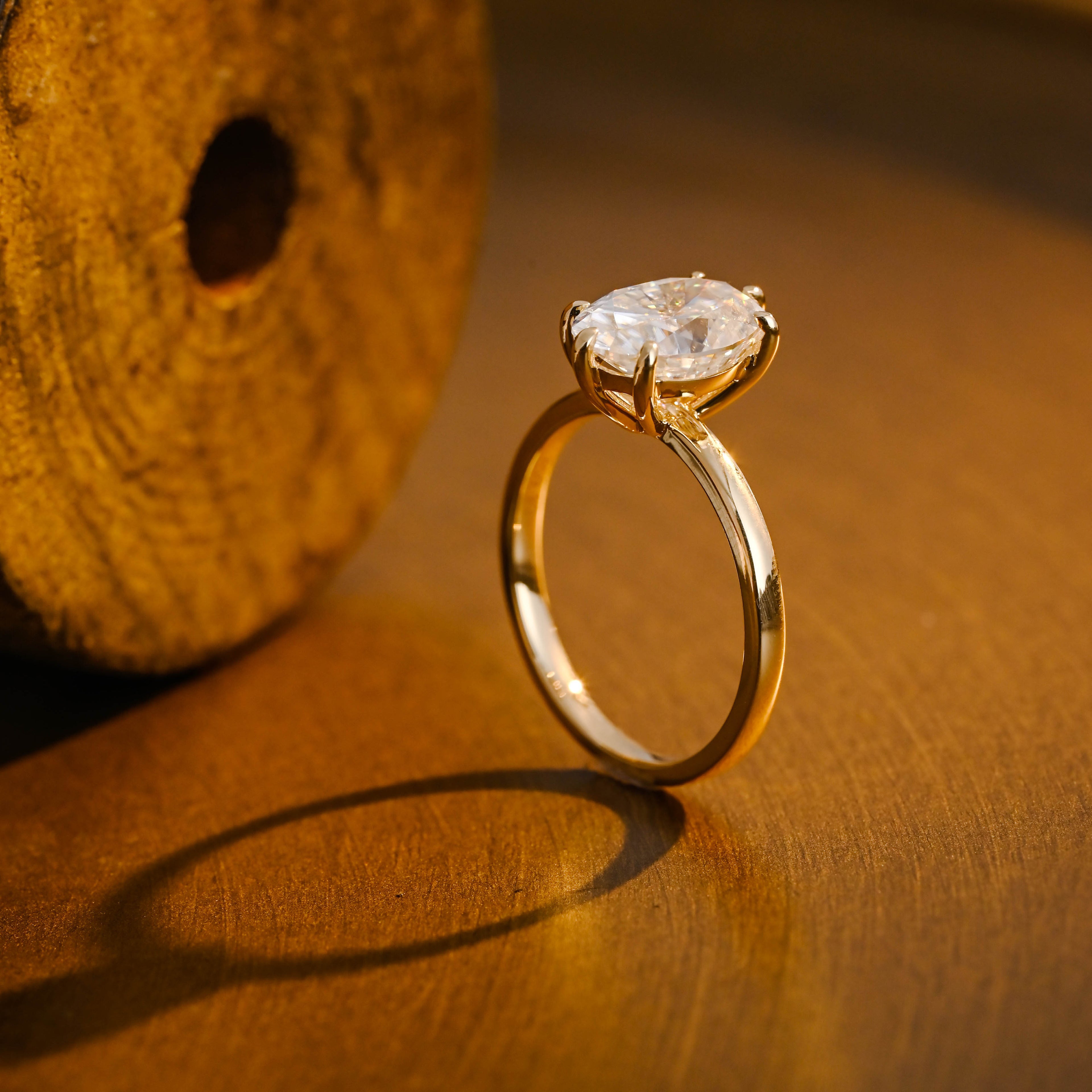 IGI Certified 1-5 Carat D Color VS1 Clarity Oval Cut Lab Grown Diamond Engagement Ring in 14K/18K Gold or Platinum