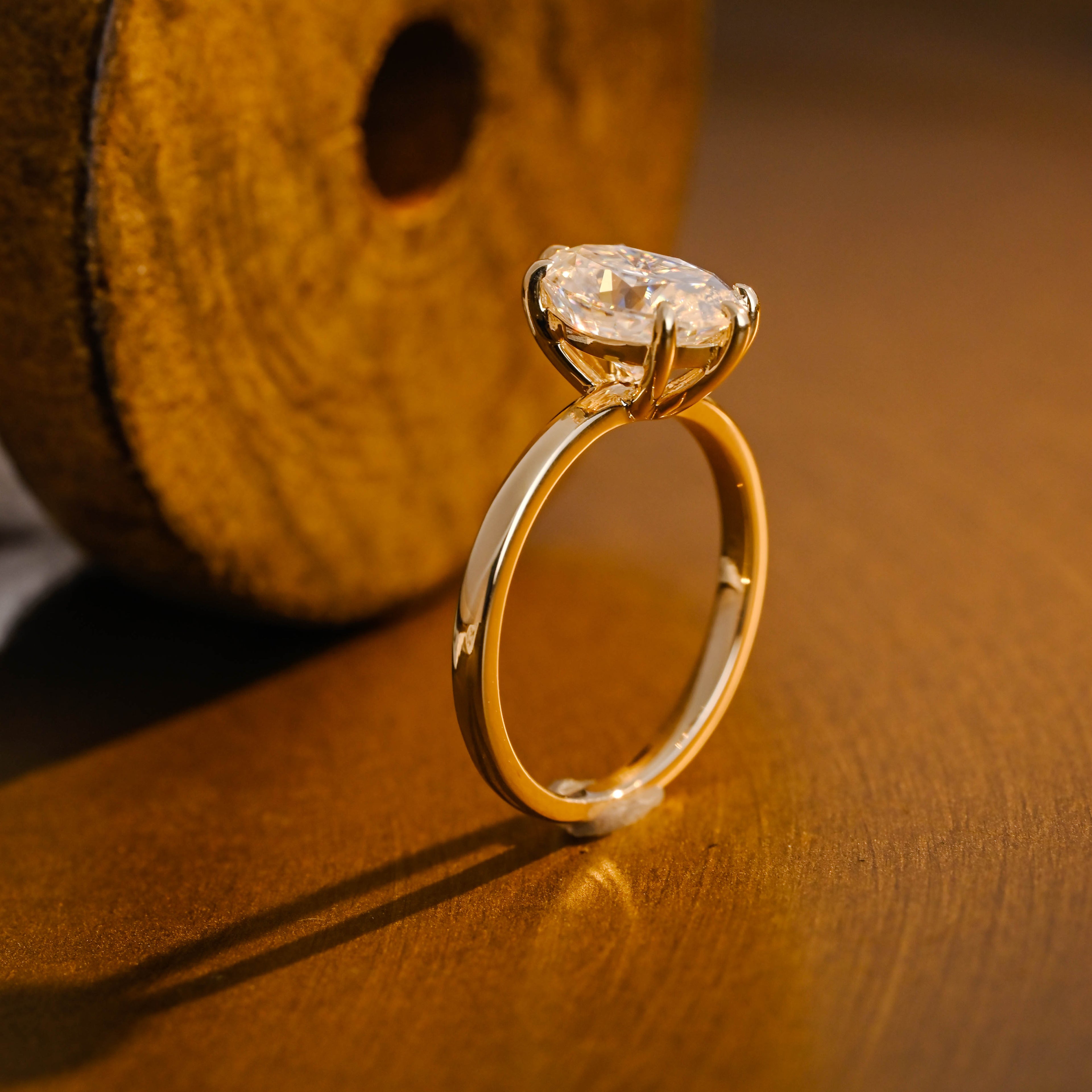 IGI Certified 1-5 Carat D Color VS1 Clarity Oval Cut Lab Grown Diamond Engagement Ring in 14K/18K Gold or Platinum