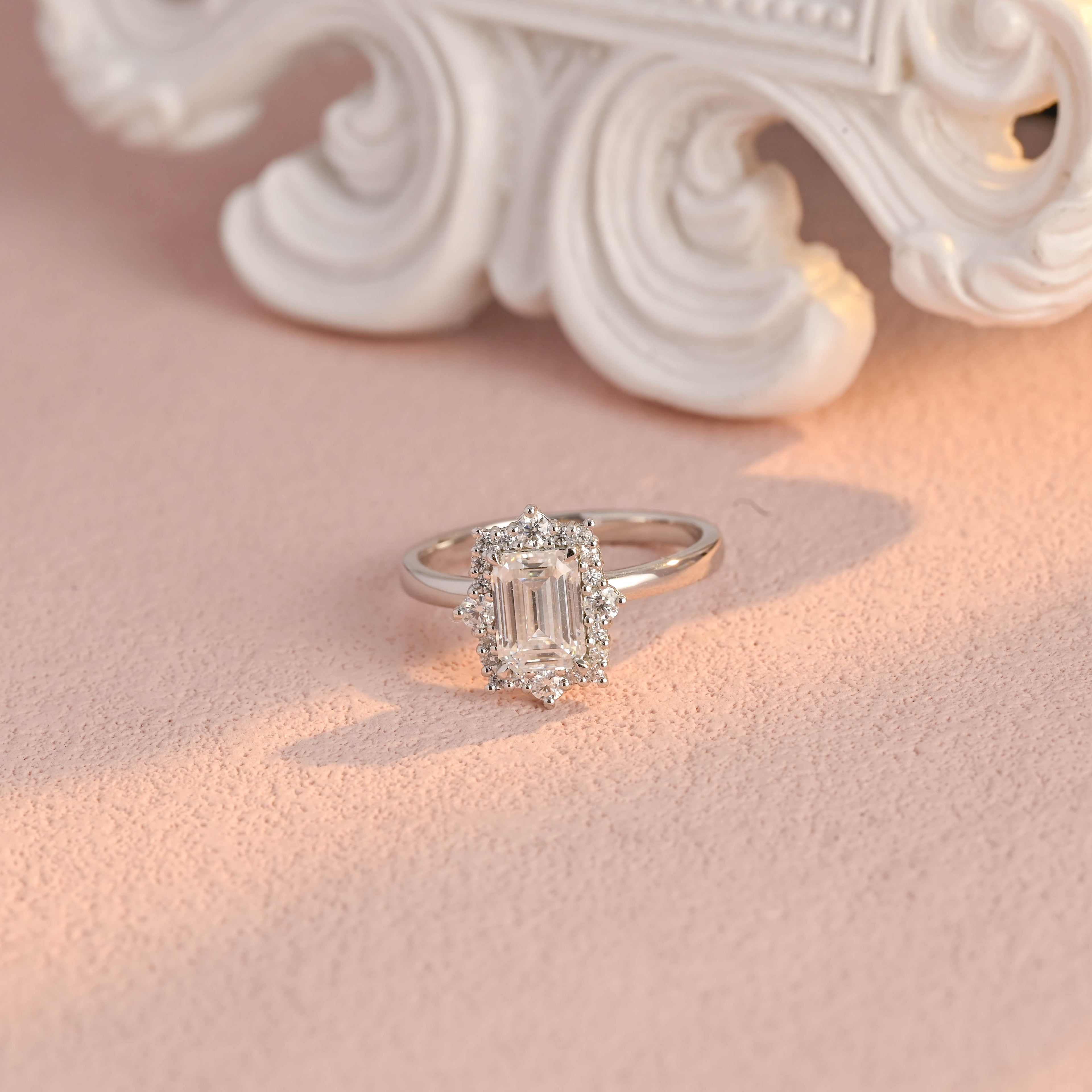 IGI Certified 1-5 Carat Emerald Cut Lab Grown Diamond Ring | D VS1 EX | 14K 18K Gold & Platinum