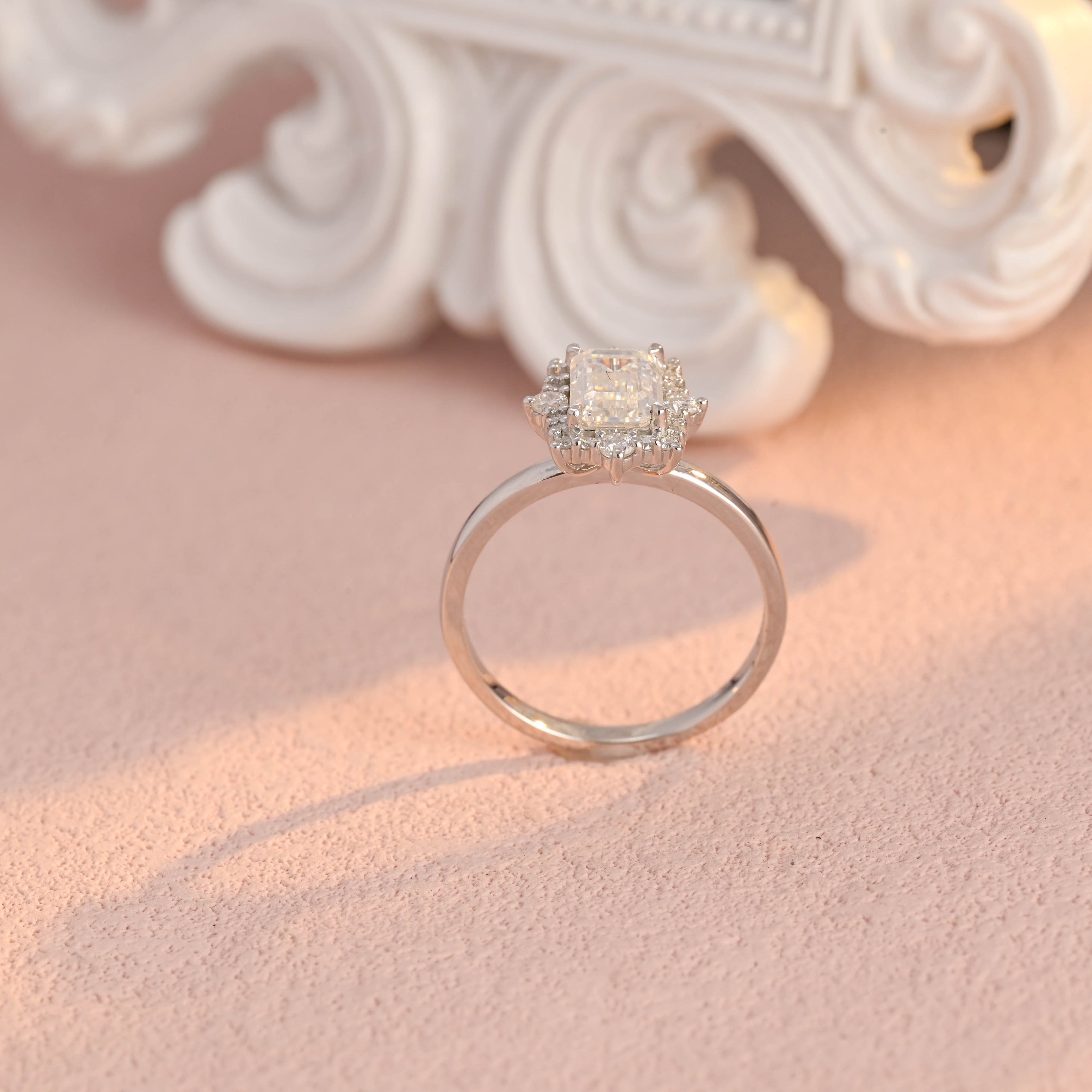 IGI Certified 1-5 Carat Emerald Cut Lab Grown Diamond Ring | D VS1 EX | 14K 18K Gold & Platinum
