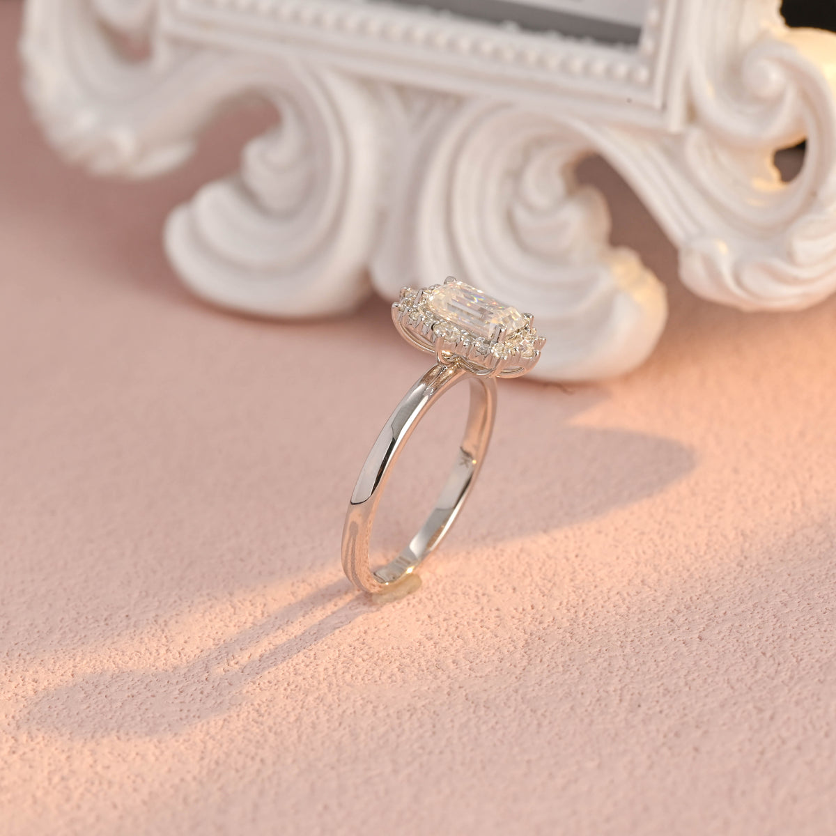 Elegant IGI Certified 1-5 Carat Emerald Cut Lab Grown Diamond Ring | D VS1 EX | 14K 18K Gold & Platinum