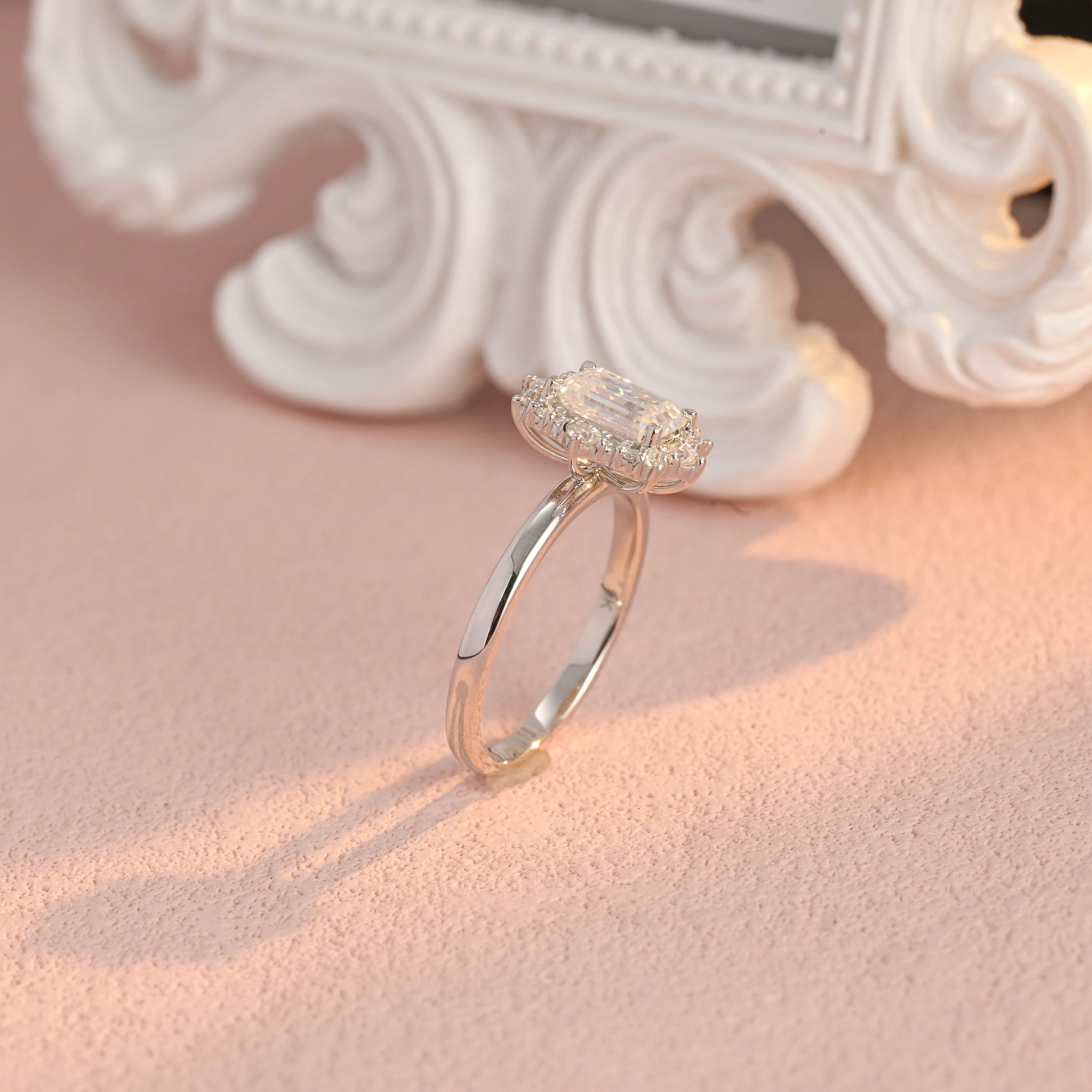 IGI Certified 1-5 Carat Emerald Cut Lab Grown Diamond Ring | D VS1 EX | 14K 18K Gold & Platinum