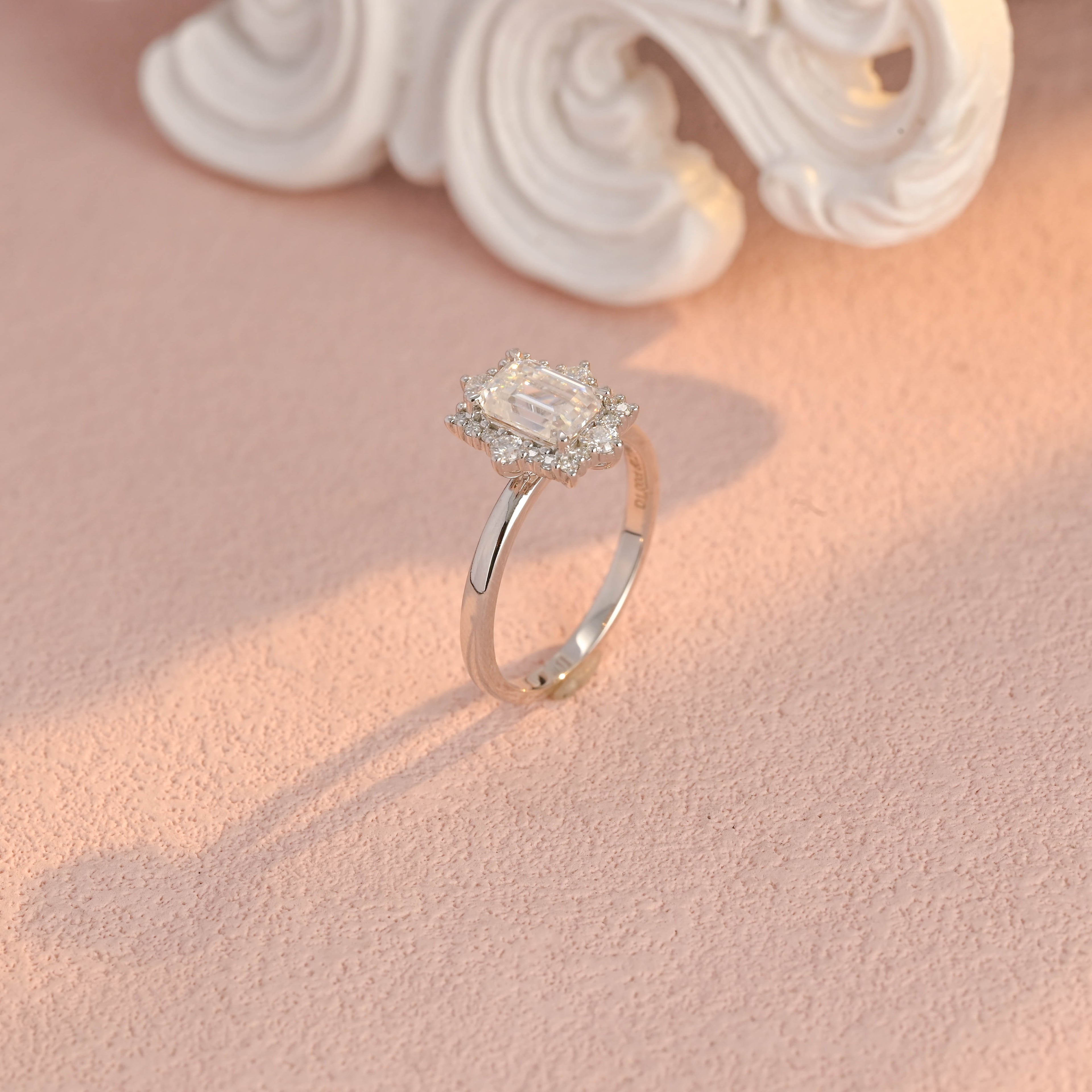 IGI Certified 1-5 Carat Emerald Cut Lab Grown Diamond Ring | D VS1 EX | 14K 18K Gold & Platinum
