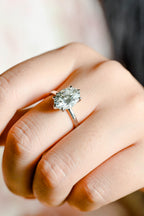 IGI Certified 1-5 Carat D Color VS1 Clarity Oval Cut Lab Grown Diamond Engagement Ring in 14K/18K Gold or Platinum