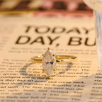 IGI Certified 1-3 Carat Marquise Lab Grown Diamond Ring | D VS1 | 14K 18K Yellow Gold