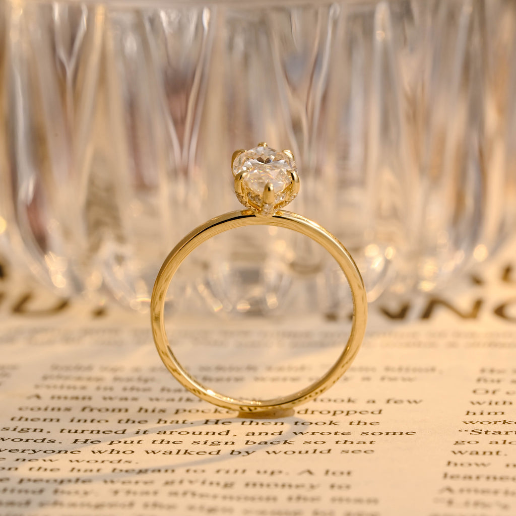 IGI Certified 1-3 Carat Marquise Lab Grown Diamond Ring | D VS1 | 14K 18K Yellow Gold