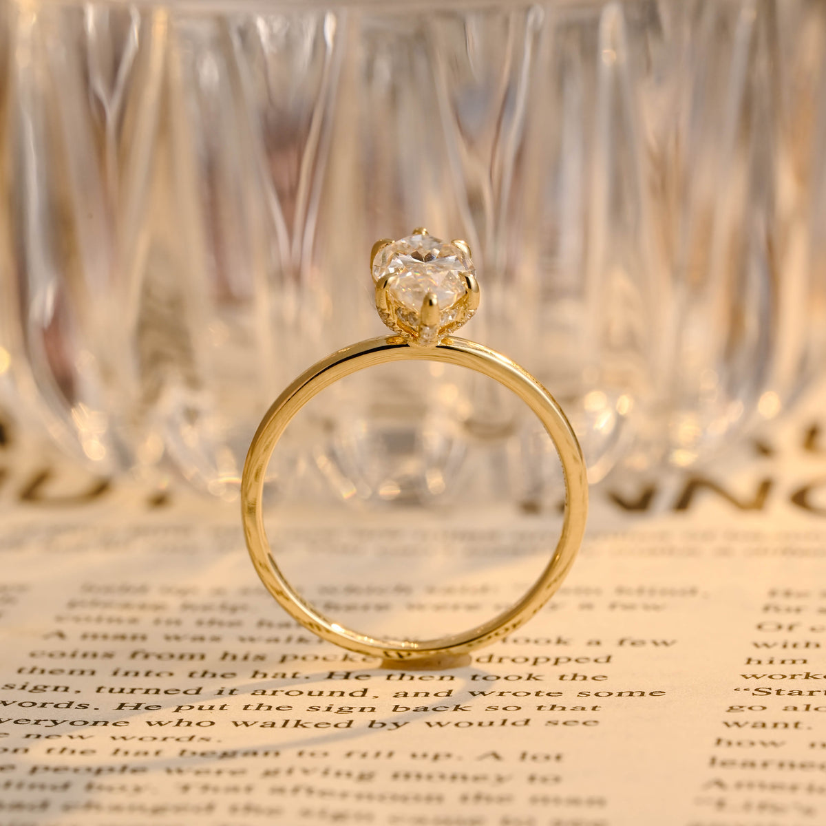 IGI Certified 1-3 Carat Marquise Lab Grown Diamond Ring | D VS1 | 14K 18K Yellow Gold