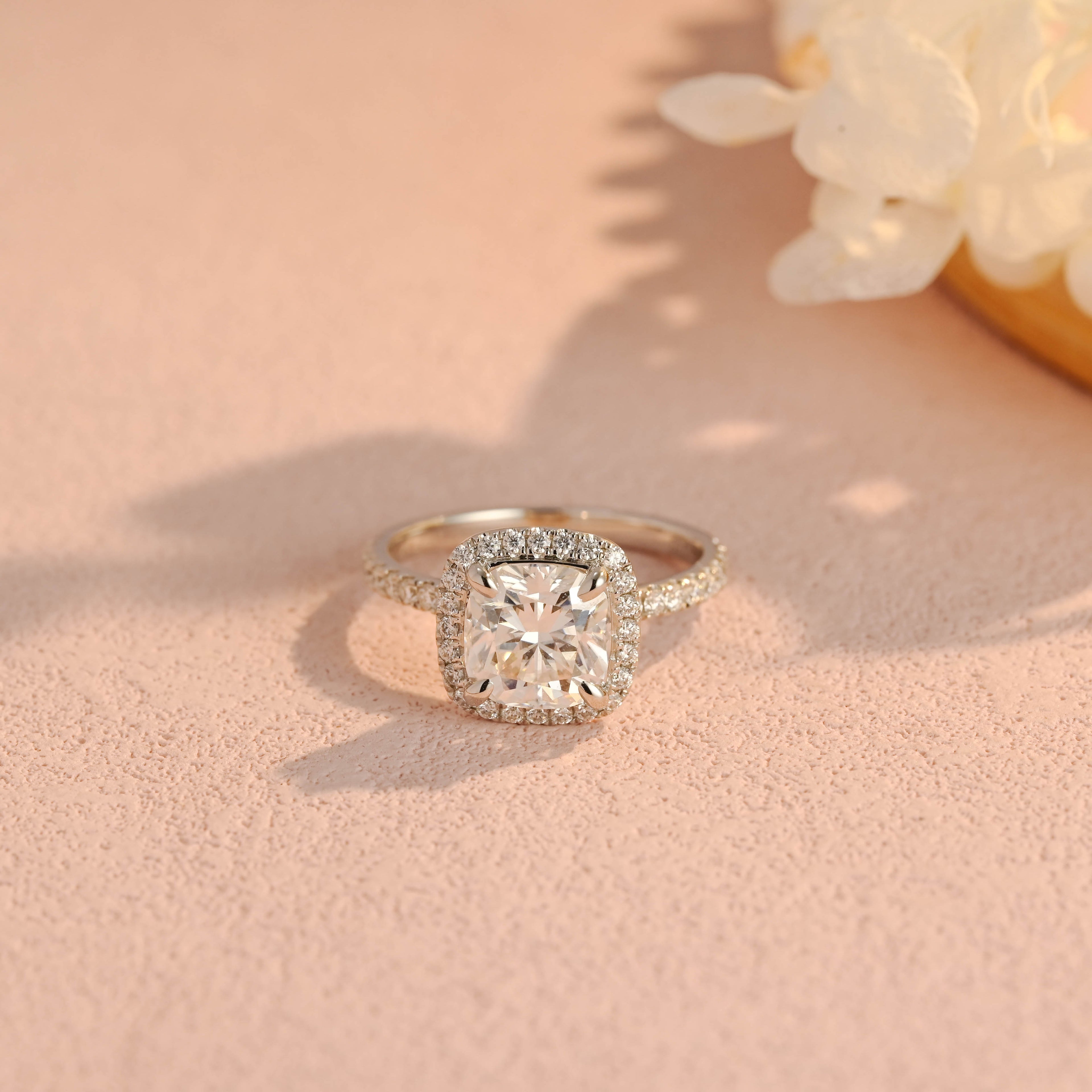 IGI Certified 1-3 Carat Cushion Cut Lab Grown Diamond Ring | D VS1 EX | 14K 18K  Gold & Platinum