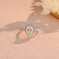 IGI Certified 1-5 Carat Pear Shaped Lab Grown Diamond Ring | D VS1 EX | 14K 18K Gold & Platinum