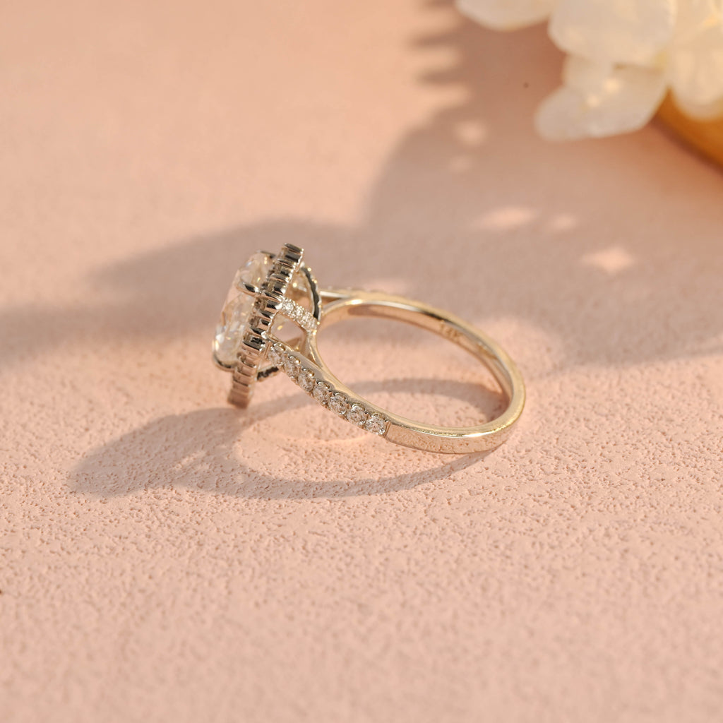 IGI Certified 1-5 Carat Pear Shaped Lab Grown Diamond Ring | D VS1 EX | 14K 18K Gold & Platinum