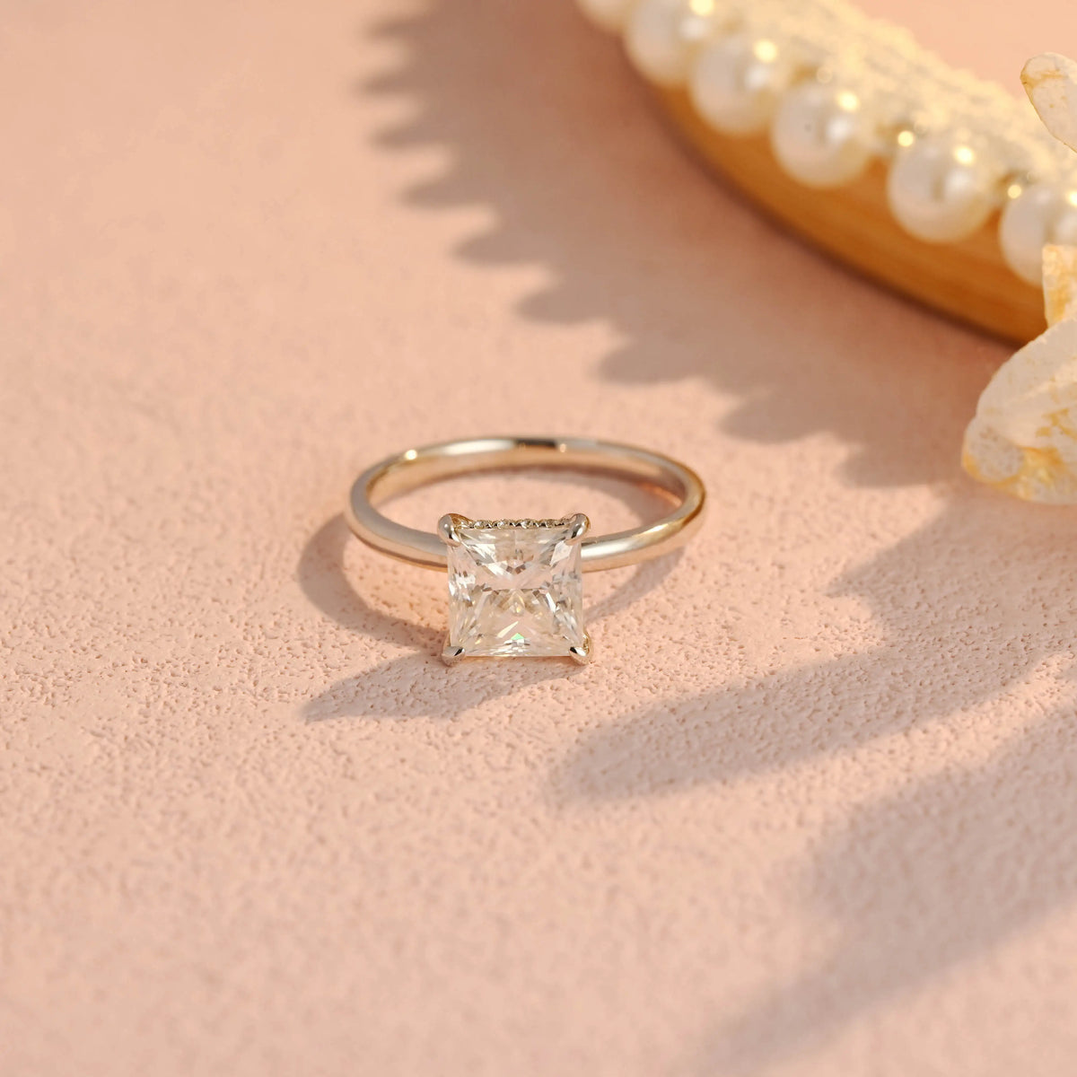 IGI Certified 1-5 Carat Princess Cut Lab Grown Diamond Engagement Ring | D VS1 EX | 14K 18K Gold & Platinum