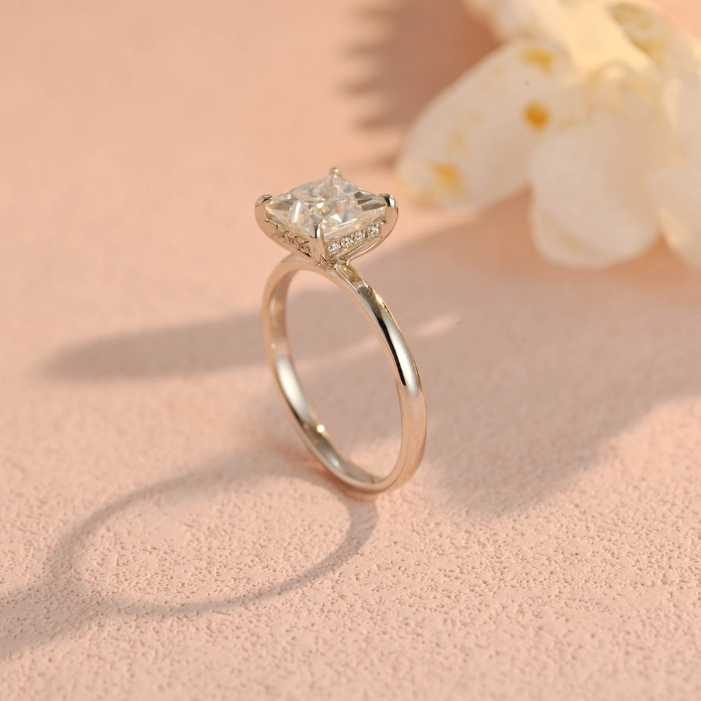 IGI Certified 1-5 Carat Princess Cut Lab Grown Diamond Ring | D VS1 EX | 14K 18K Gold & Platinum
