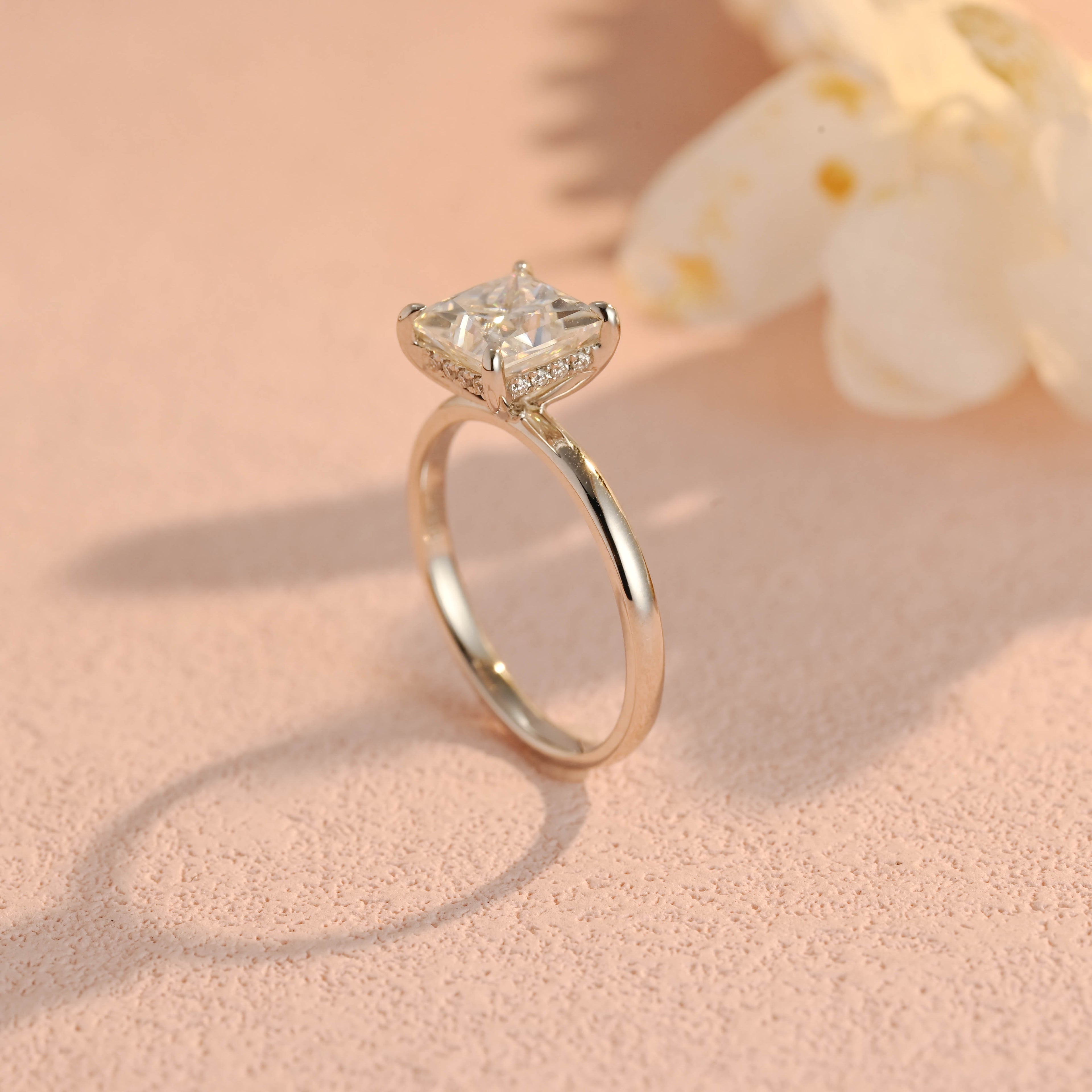 IGI Certified 1-5 Carat Princess Cut Lab Grown Diamond Ring | D VS1 EX | 14K 18K Gold & Platinum
