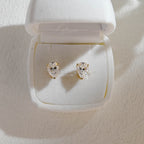 IGI Certified Pear Shaped Lab Grown Diamond Stud Earrings | D VS1 EX | 1-3 CTW | 14K 18K Gold
