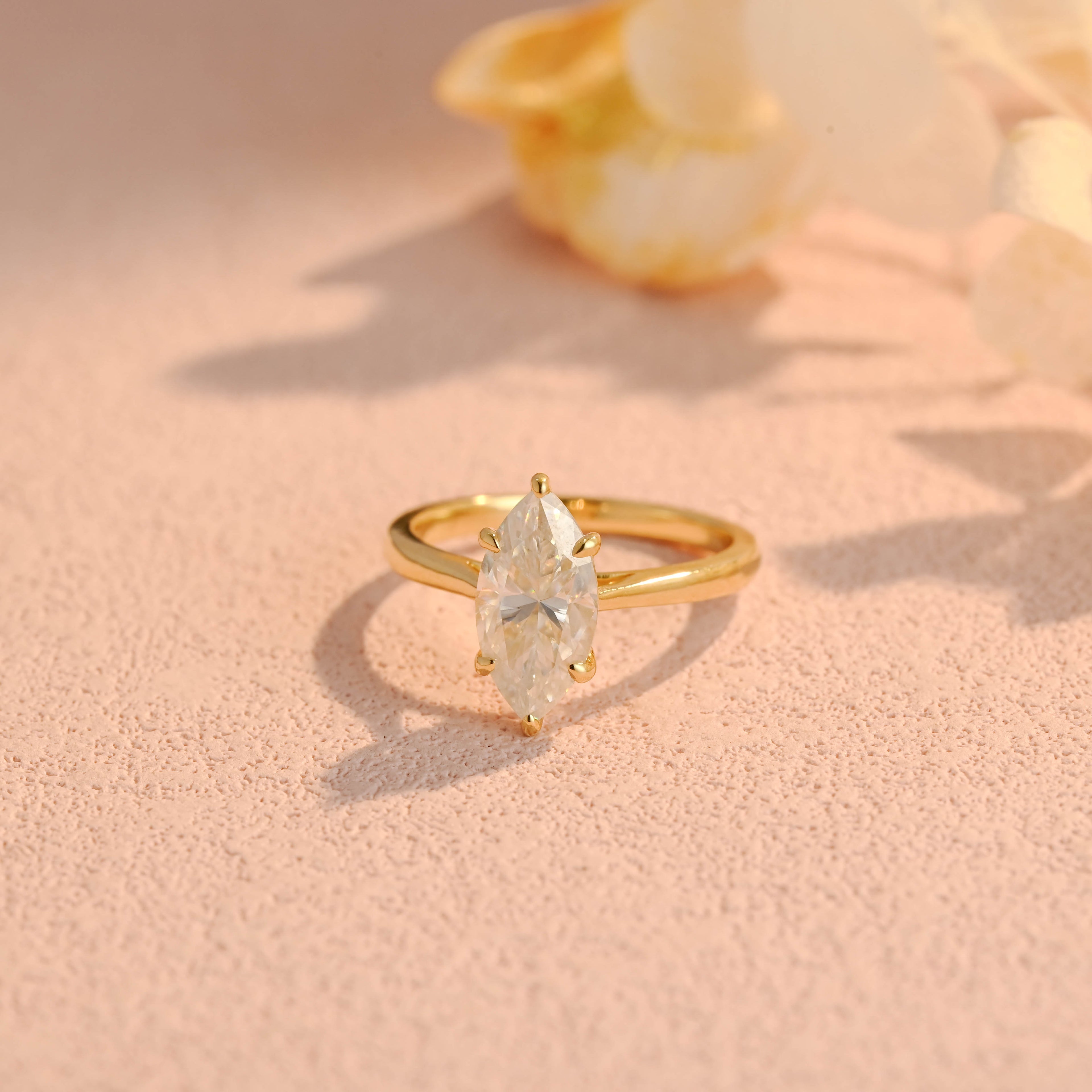 IGI Certified 1-3 Carat Marquise Lab Grown Diamond Ring | D VS1 EX | 14K 18K Gold & Platinum