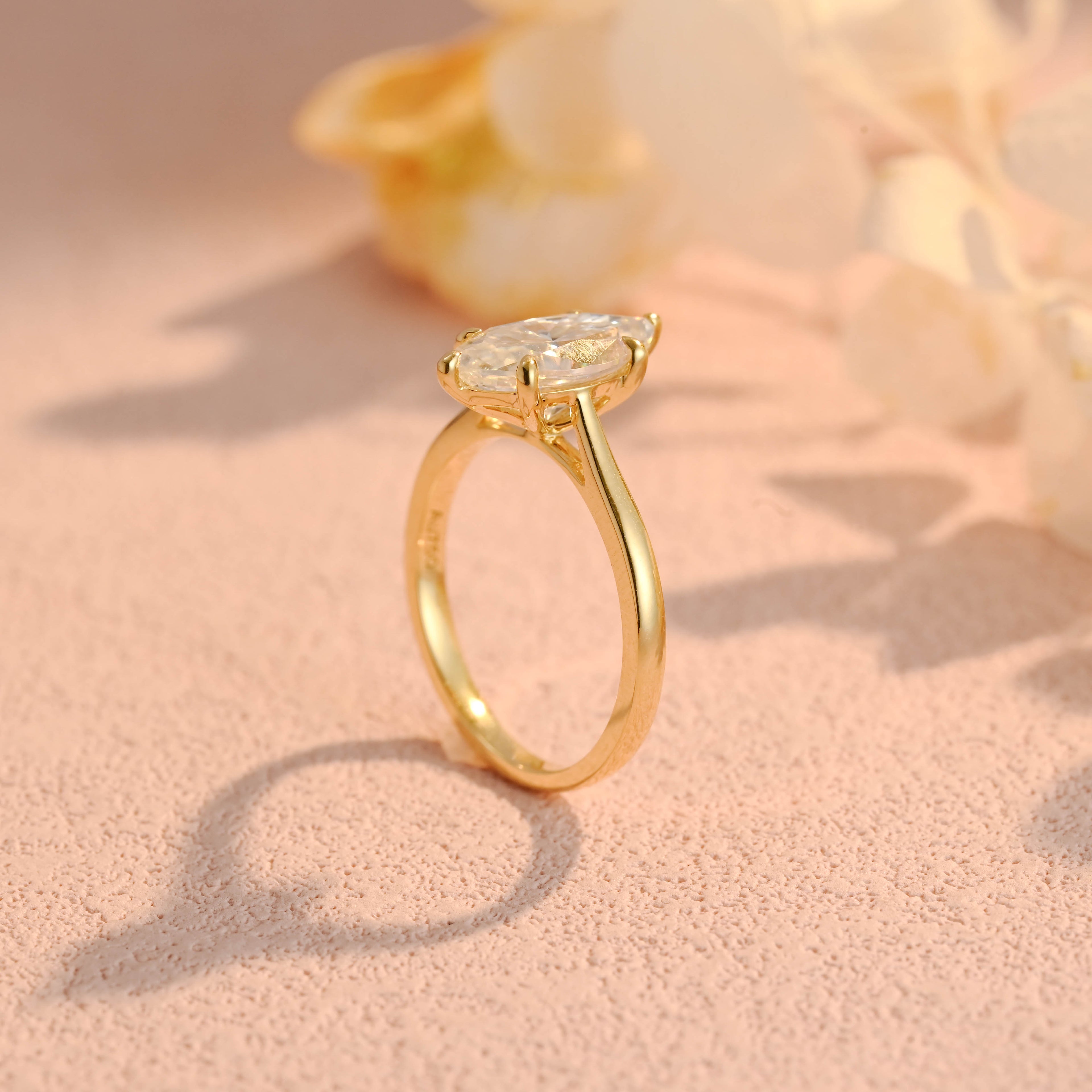 IGI Certified 1-3 Carat Marquise Lab Grown Diamond Ring | D VS1 EX | 14K 18K Gold & Platinum