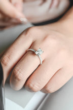 IGI Certified 1-5 Carat D Color VS1 Clarity Radiant Cut Lab Grown Diamond Engagement Ring in 14K/18K Gold or Platinum