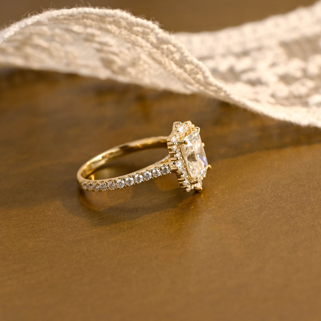 IGI Certified 1-5 Carat Radiant Cut Lab Grown Diamond Ring | D VS1 EX | 14K 18K Gold & Platinum