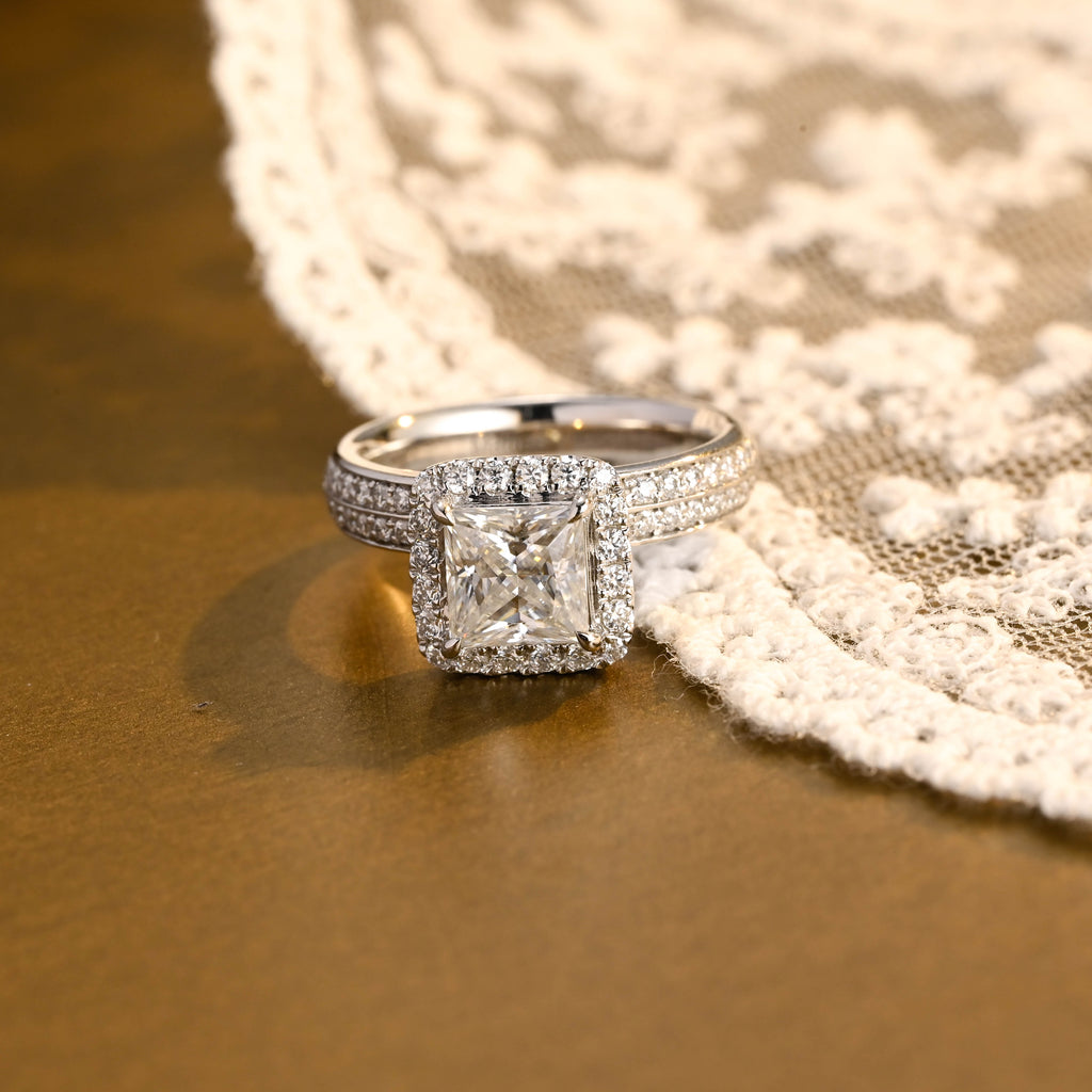 IGI Certified 1-5 Carat Princess Cut Lab Grown Diamond Ring | D VS1 EX | 14K 18K Gold & Platinum