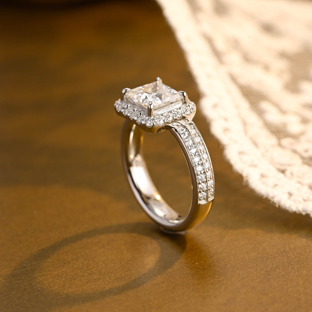 IGI Certified 1-5 Carat Princess Cut Lab Grown Diamond Ring | D VS1 EX | 14K 18K Gold & Platinum