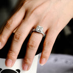 IGI Certified 1-5 Carat Princess Cut Lab Grown Diamond Ring | D VS1 EX | 14K 18K Gold & Platinum