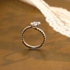 Toi et Moi Pear Cut Lab Grown Diamond Ring | Two-Stone Pave Band | D-E VVS-VS | 14K 18K Platinum