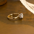 IGI Certified 1-5 Carat Round Brilliant Lab Grown Diamond Ring | D VS1 Ideal Cut | Two-Tone Gold
