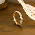 2.7 CTW Oval Cut Lab Grown Diamond Eternity Band | D-E VVS-VS | 14K 18K Platinum