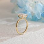 IGI Certified 1-5 Carat Emerald Cut Lab Grown Diamond Ring | D VS1 EX | 14K 18K Gold