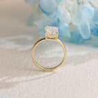 IGI Certified 1-5 Carat Emerald Cut Lab Grown Diamond Ring | D VS1 EX | 14K 18K Gold