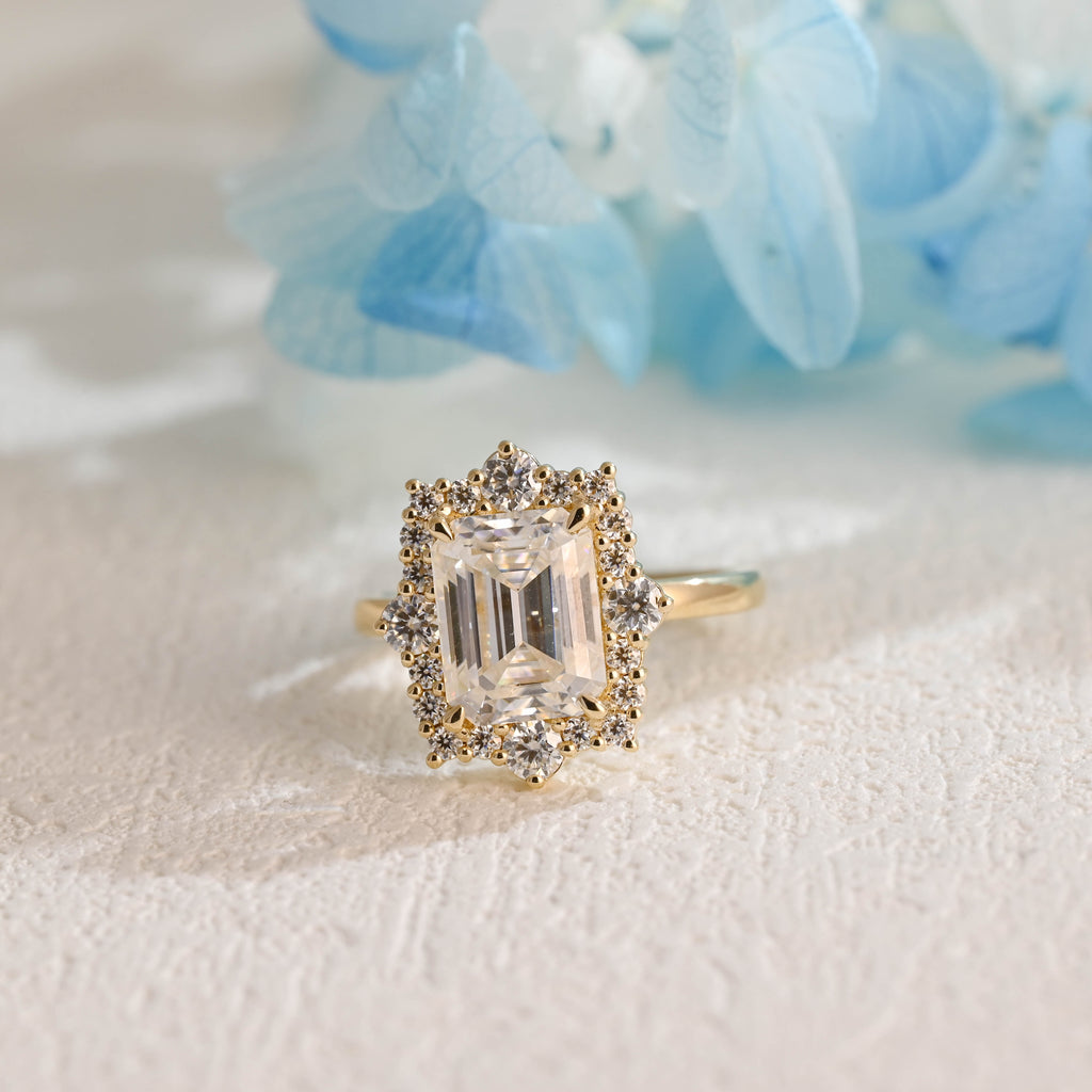 IGI Certified 1-5 Carat Emerald Cut Lab Grown Diamond Ring | D VS1 EX | 14K 18K Gold