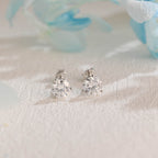 IGI Certified Round Brilliant Lab Grown Diamond Stud Earrings | D VS1 Ideal Cut | 0.5-3 CTW