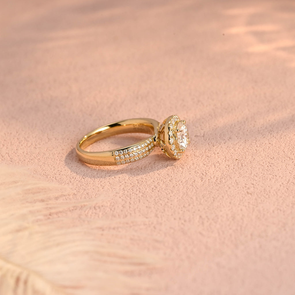 IGI Certified 1-5 Carat Round Brilliant Lab Grown Diamond Ring | D VS1 Ideal Cut | 14K 18K Gold & Platinum