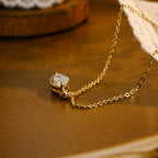 IGI Certified Marquise Cut Lab Grown Diamond Necklace | D VS1 EX | 1-3 Carat | 14K 18K Gold