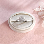IGI certified round brilliant halo lab grown diamond engagement ring with pave diamond band d color vs1 ex cut in 18k white gold