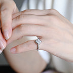 Premium princess cut lab grown diamond bezel engagement ring showcased with a luxury gift box and official independent IGI certificate papers.