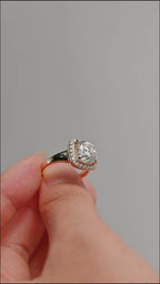 IGI Certified 1-3 Carat Cushion Cut Lab Grown Diamond Ring | D VS1 EX | 14K 18K  Gold & Platinum
