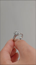 IGI Certified 1-5 Carat Round Brilliant Lab Grown Diamond Ring | D VS1 Ideal Cut | 14K 18K Gold & Platinum