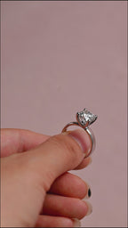 IGI Certified 1-3 Carat Cushion Cut Lab Grown Diamond Ring | D VS1 EX | 14K 18K  Gold & Platinum