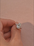 IGI Certified 1-5 Carat D Color VS1 Clarity Oval Cut Lab Grown Diamond Engagement Ring in 14K/18K Gold or Platinum