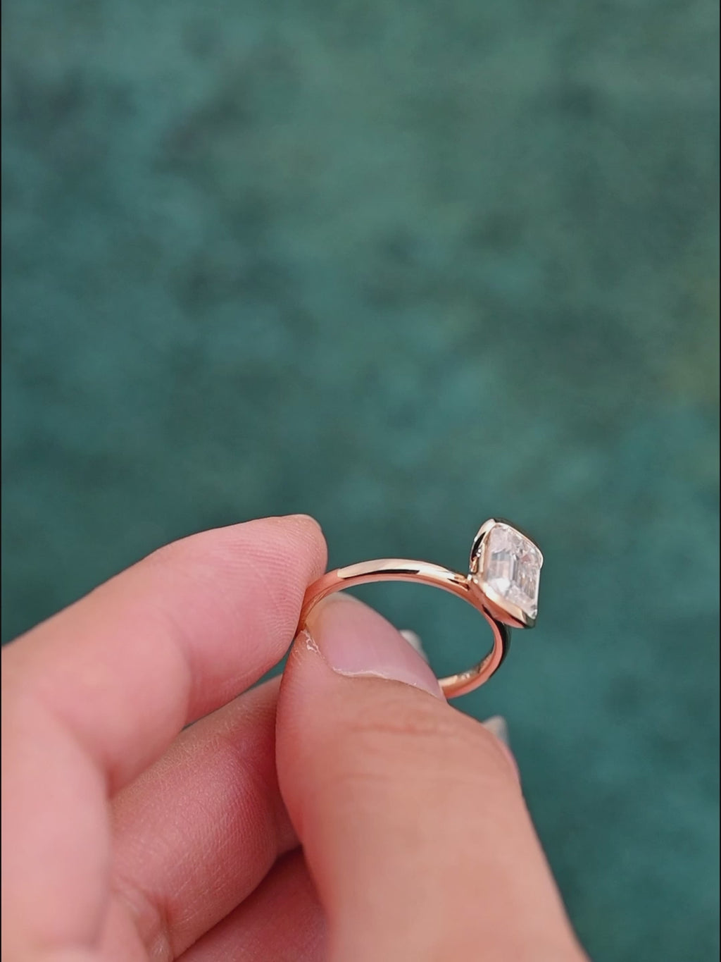 IGI Certified 1-5 Carat Emerald Cut Lab Grown Diamond Ring | D VS1 EX | 14K 18K Gold & Platinum
