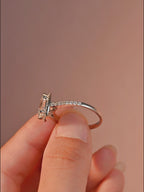 IGI Certified 1-5 Carat Pear Shaped Lab Grown Diamond Ring | D VS1 EX | 14K 18K Gold & Platinum