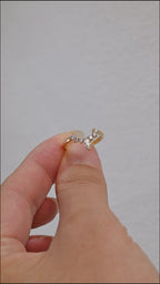 Dainty Marquise and Round Lab Grown Diamond Alternating Band | 0.3 CTW | D-E VVS-VS | 14K 18K Platinum
