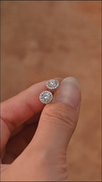 IGI Certified Round Brilliant Lab Grown Diamond Stud Earrings | D VS1 Ideal Cut | 0.5-3 CTW