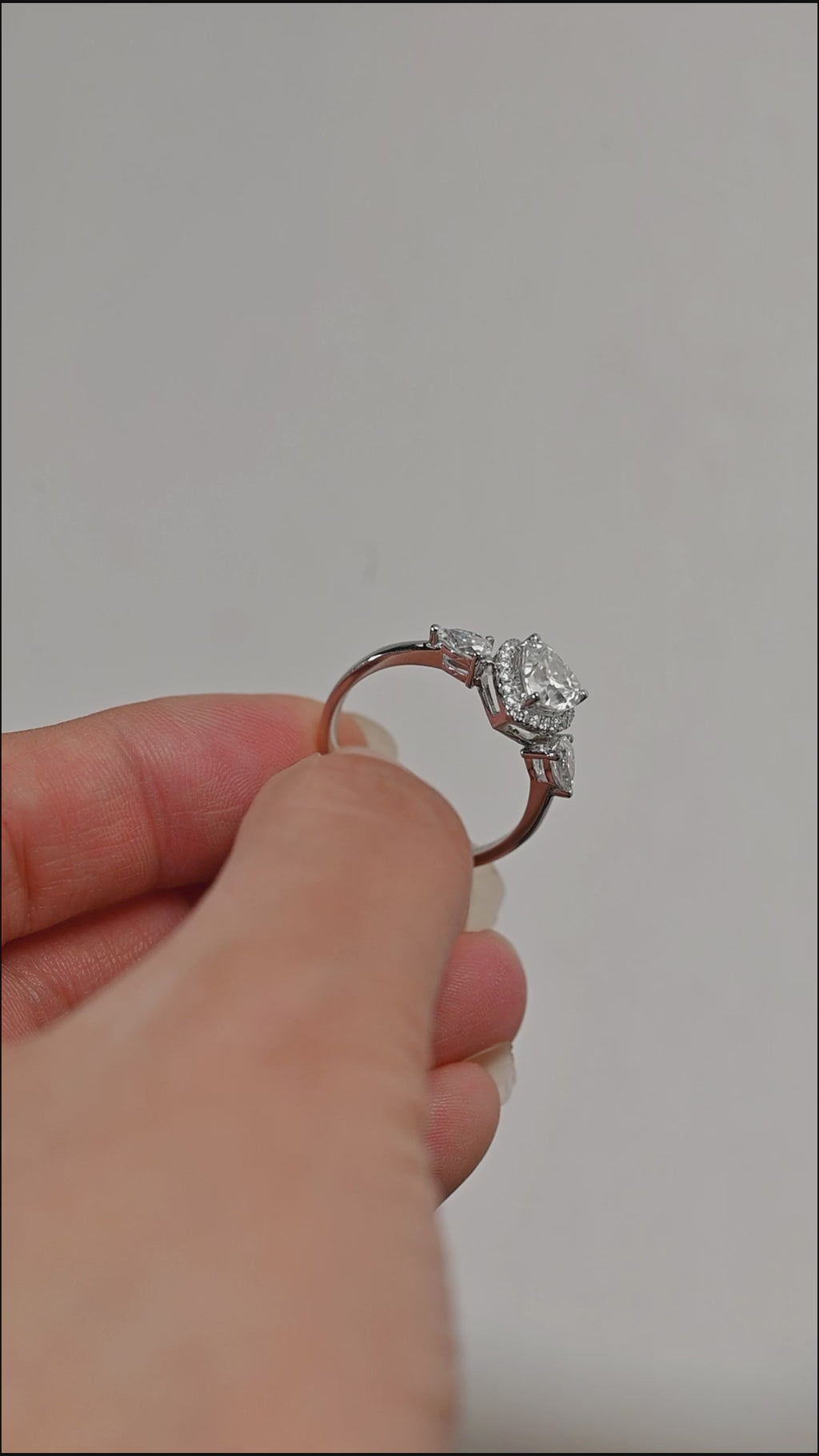 IGI Certified Heart Shaped Lab Grown Diamond Ring | 1-3 CT | D VS1 EX | 14K 18K Gold & Platinum