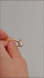IGI Certified 1-5 Carat Oval Cut Lab Grown Diamond Ring | D VS1 EX | 14K 18K Gold & Platinum
